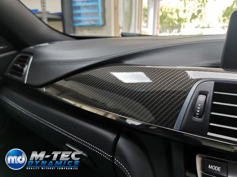 WRAPPING SERVICE - BMW M3 / M4 INTERIOR TRIM SET - HIGH GLOSS CARBON (MTD-HG) - F80 F82