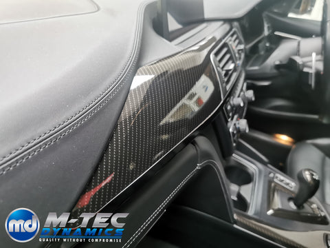WRAPPING SERVICE - BMW M3 / M4 INTERIOR TRIM SET - HIGH GLOSS CARBON (MTD-HG) - F80 F82