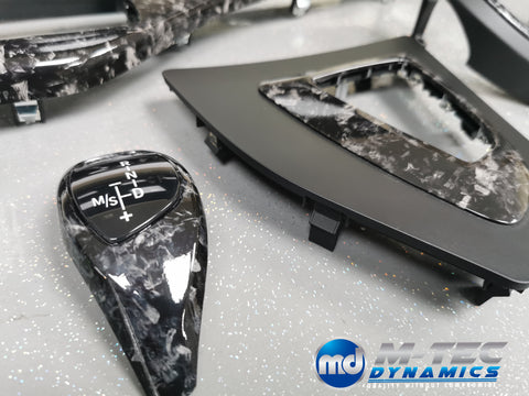 BMW F20 F21 F22 F23 CUSTOM INTERIOR TRIM SET - WRAPPING SERVICE - GLOSS FORGED CARBON / ALCANTARA (MTD-FC)