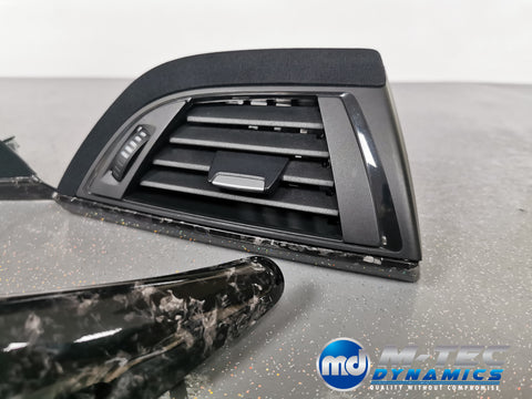 BMW F20 INTERIOR TRIM SET - GLOSS FORGED CARBON / ALCANTARA STYLE (MTD-FC) - COMPLETE SET