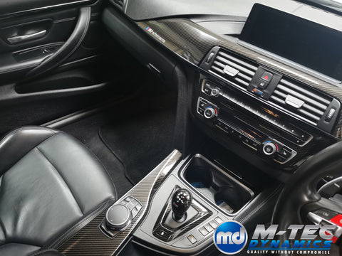 WRAPPING SERVICE - BMW M3 / M4 INTERIOR TRIM SET - HIGH GLOSS CARBON (MTD-HG) - F80 F82