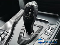 WRAPPING SERVICE - BMW F3X INTERIOR TRIM SET - TEXTURED CARBON / BLUE ACCENT - (F30 F31 F32 F33 F36)