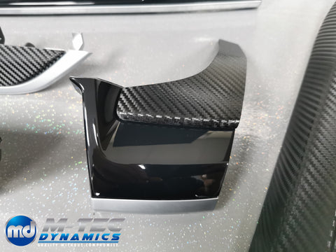 BMW X6 F16 INTERIOR TRIM SET - DEEP TEXTURED GLOSSY BLACK CARBON (MTD-TEX)