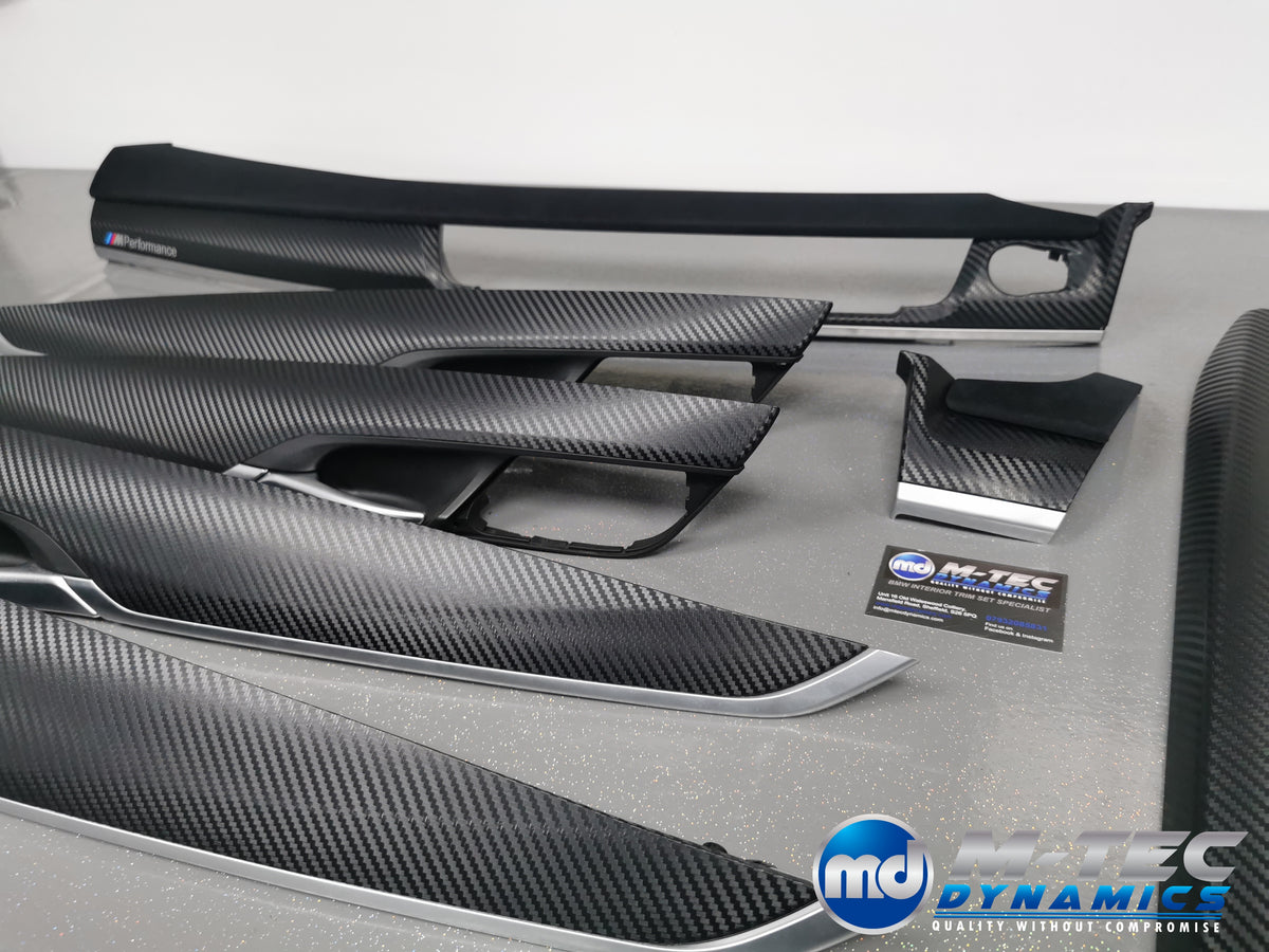 BMW X5 F15 INTERIOR TRIM SET - PERFORMANCE STYLE 3D CARBON / ALCANTARA
