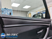 BMW F10 F11 AUTO INTERIOR TRIM SET - DEEP TEXTURED GLOSSY BLACK CARBON (MTD-TEX)