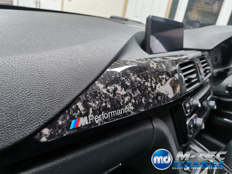 WRAPPING SERVICE - BMW F3X INTERIOR TRIM SET 3M FORGED CARBON / GLOSS BLACK ACCENT (CUSTOM) F30 F31 F32 F33 F36