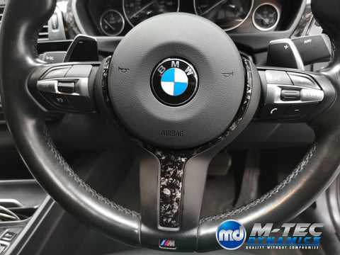 WRAPPING SERVICE - BMW F3X INTERIOR TRIM SET 3M FORGED CARBON / GLOSS BLACK ACCENT (CUSTOM) F30 F31 F32 F33 F36