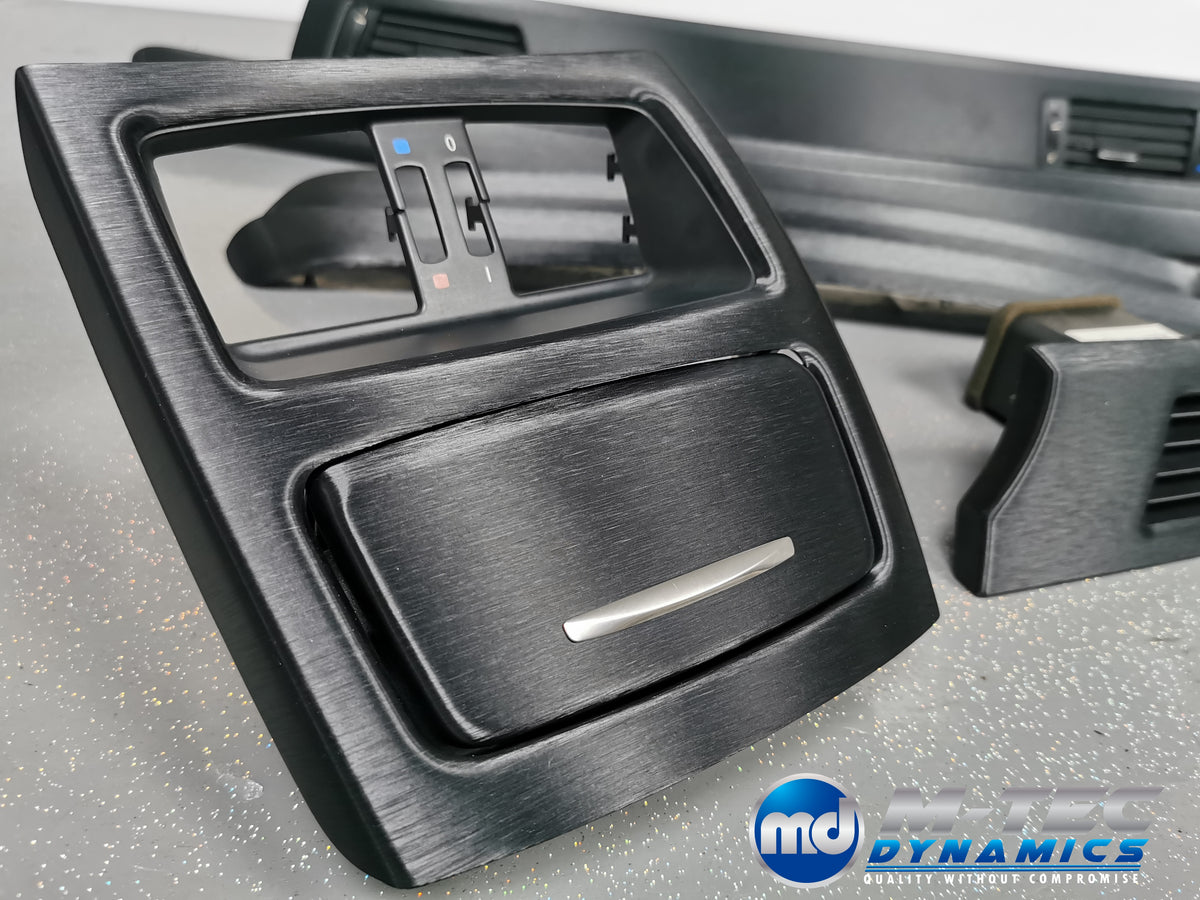 BMW E92 INTERIOR TRIM SET - BLACK BRUSHED ALUMINIUM - CCC I-DRIVE