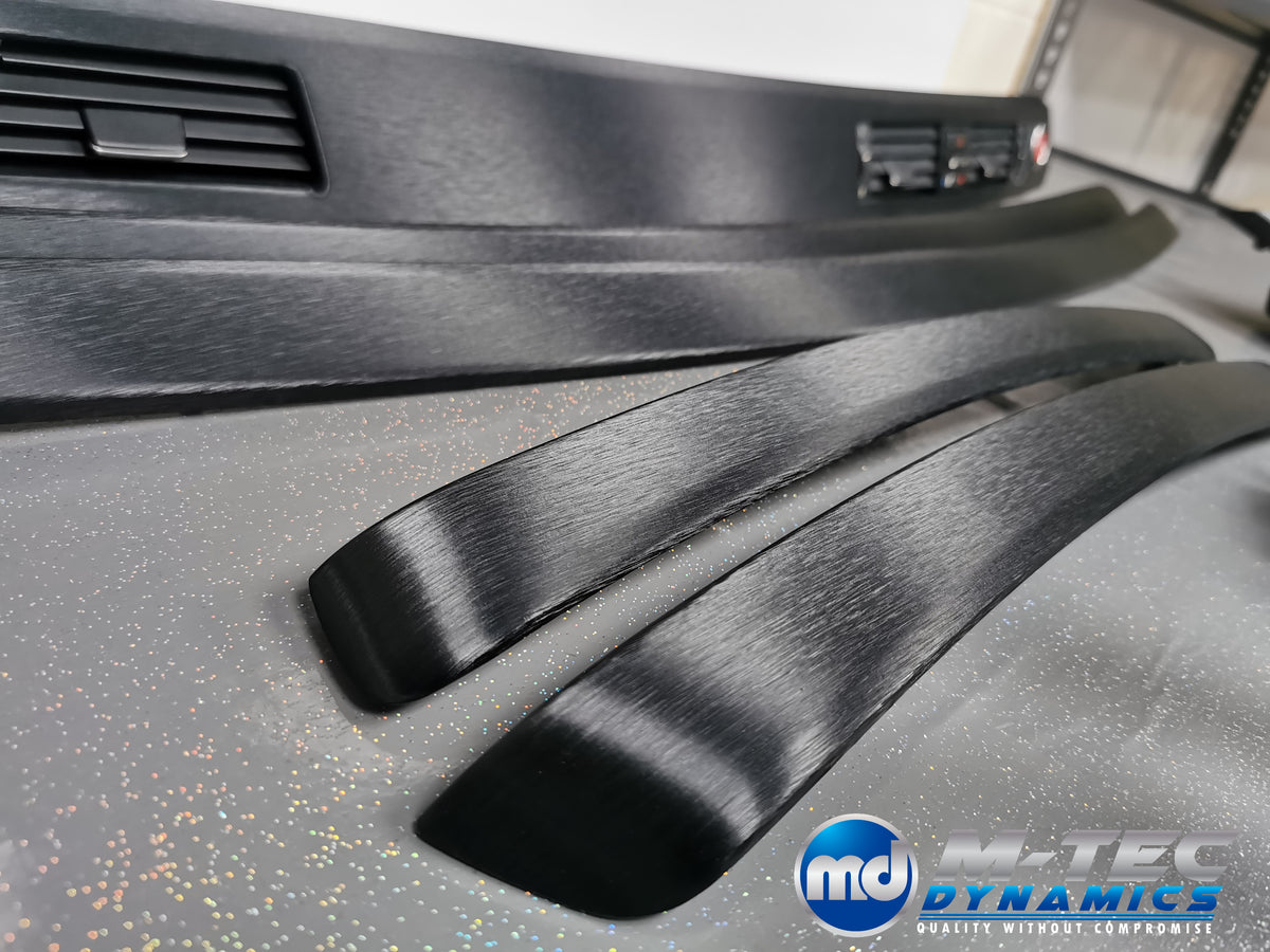 BMW E92 INTERIOR TRIM SET - BLACK BRUSHED ALUMINIUM - CCC I-DRIVE