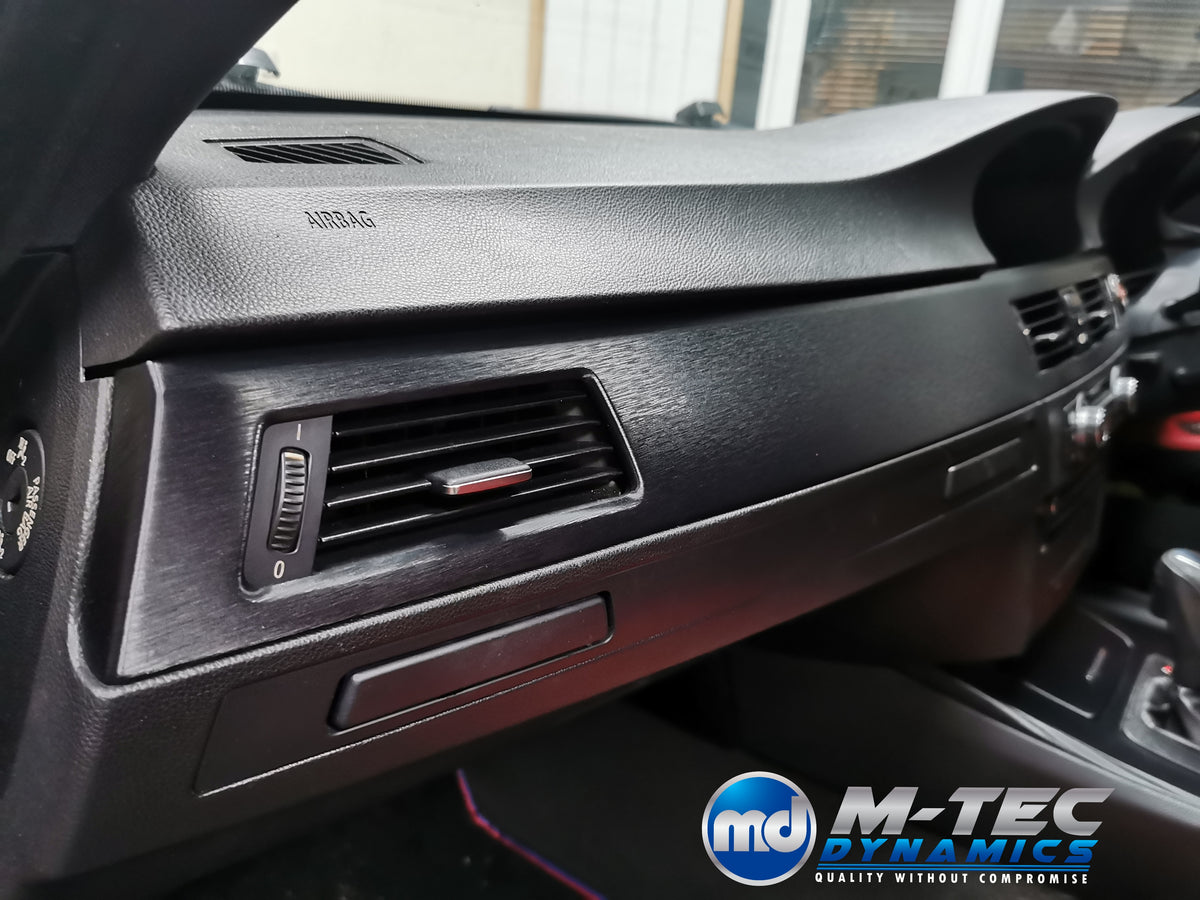 BMW E92 INTERIOR TRIM SET - BLACK BRUSHED ALUMINIUM - CCC I-DRIVE