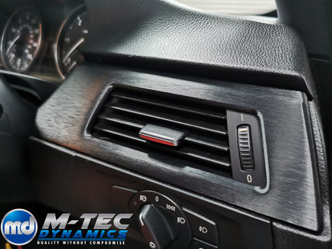 BMW E92 BLACK BRUSHED ALUMINIUM INTERIOR TRIM SET