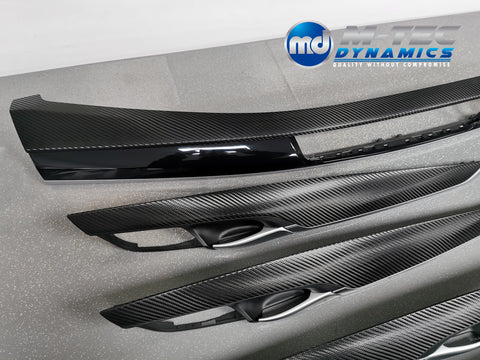 BMW X5 F15 INTERIOR TRIM SET - DEEP TEXTURED GLOSSY BLACK CARBON (MTD-TEX)