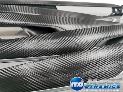 BMW X5 F15 INTERIOR TRIM SET - DEEP TEXTURED GLOSSY BLACK CARBON (MTD-TEX)