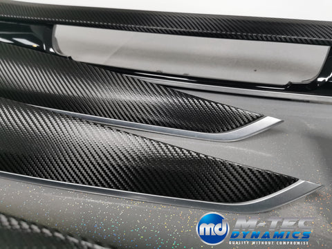 BMW X5 F15 INTERIOR TRIM SET - DEEP TEXTURED GLOSSY BLACK CARBON (MTD-TEX)