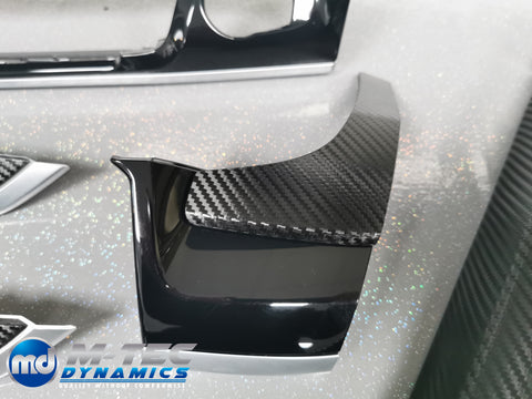 BMW X5 F15 INTERIOR TRIM SET - DEEP TEXTURED GLOSSY BLACK CARBON (MTD-TEX)