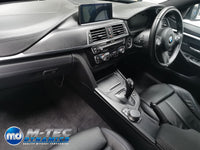 WRAPPING SERVICE - BMW F3X INTERIOR TRIM SET - 3D CARBON / SILVER ACCENT (F30 F31 F32 F33 F36)