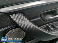 WRAPPING SERVICE - BMW F3X INTERIOR TRIM SET - 3D CARBON / SILVER ACCENT (F30 F31 F32 F33 F36)