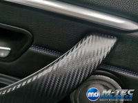 WRAPPING SERVICE - BMW F3X INTERIOR TRIM SET - 3D CARBON / SILVER ACCENT (F30 F31 F32 F33 F36)
