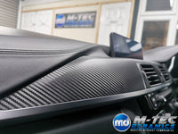 WRAPPING SERVICE - BMW F3X INTERIOR TRIM SET - 3D CARBON / SILVER ACCENT (F30 F31 F32 F33 F36)