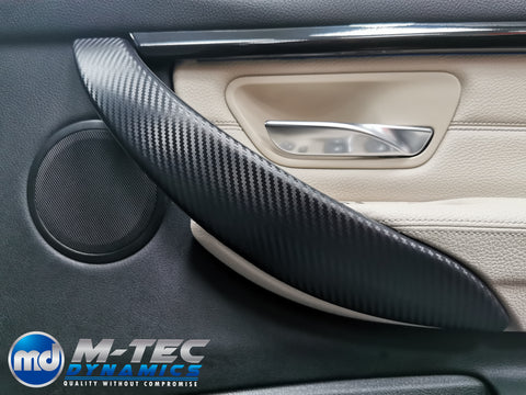 WRAPPING SERVICE - BMW F3X F8X CUSTOM INTERIOR TRIM SET & DOOR ACCENT COVERS - 3D CARBON