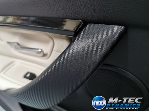 WRAPPING SERVICE - BMW F3X F8X CUSTOM INTERIOR TRIM SET & DOOR ACCENT COVERS - 3D CARBON