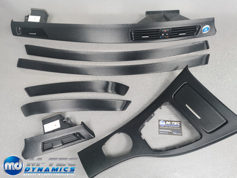 BMW E90 / E91 BLACK BRUSHED ALUMINIUM INTERIOR TRIM SET