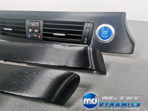 BMW E90 / E91 BLACK BRUSHED ALUMINIUM INTERIOR TRIM SET