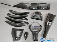 WRAPPING SERVICE - BMW F3X INTERIOR TRIM SET - BLACK BRUSHED ALUMINIUM - F30 F31 F32 F33 F36