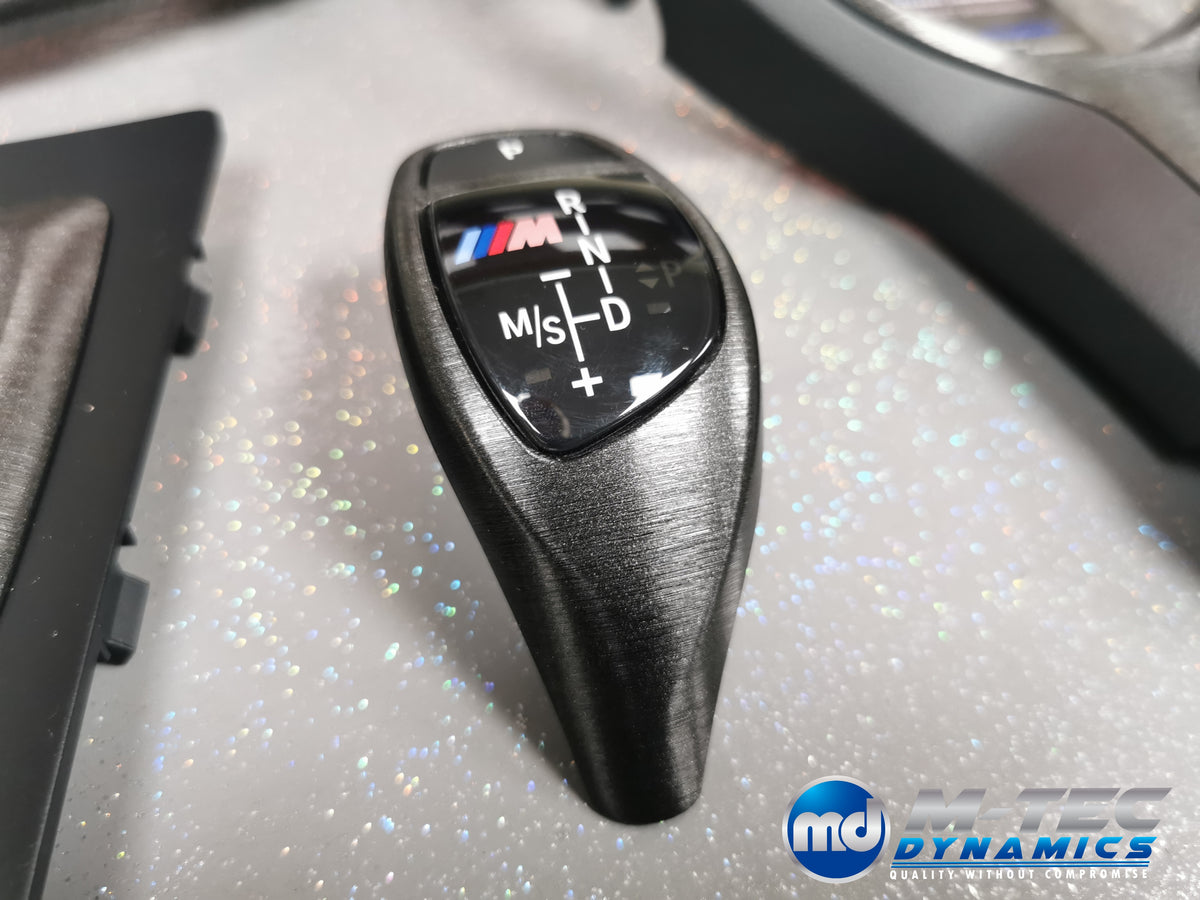 WRAPPING SERVICE - BMW F3X INTERIOR TRIM SET - BLACK BRUSHED ALUMINIUM - F30 F31 F32 F33 F36