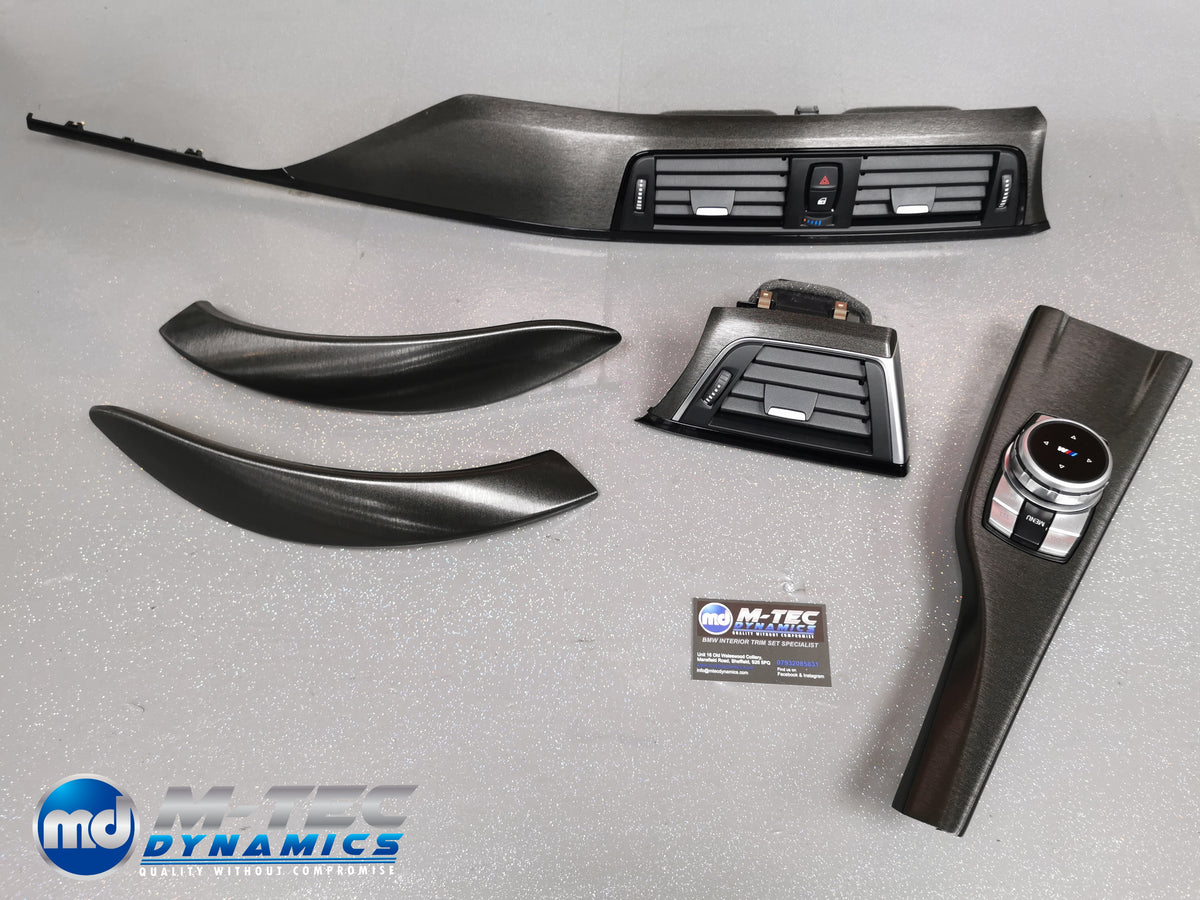 BMW F32 COUPE LCI INTERIOR TRIM SET - BLACK BRUSHED ALUMINIUM