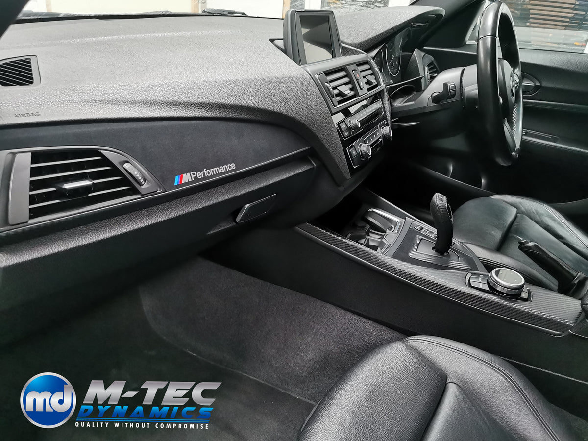 WRAPPING SERVICE - BMW F20 F21 F22 F23 PERFORMANCE STYLE INTERIOR TRIM SET - 3D CARBON / ALCANTARA