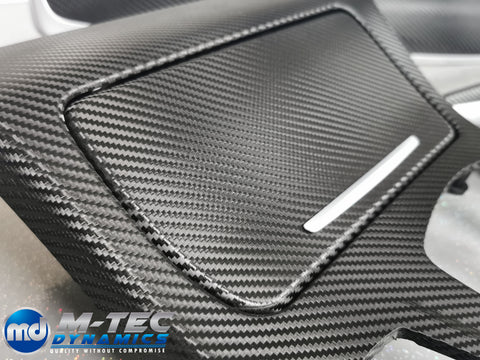 BMW F10 F11 AUTO INTERIOR TRIM SET - DEEP TEXTURED GLOSSY BLACK CARBON (MTD-TEX)