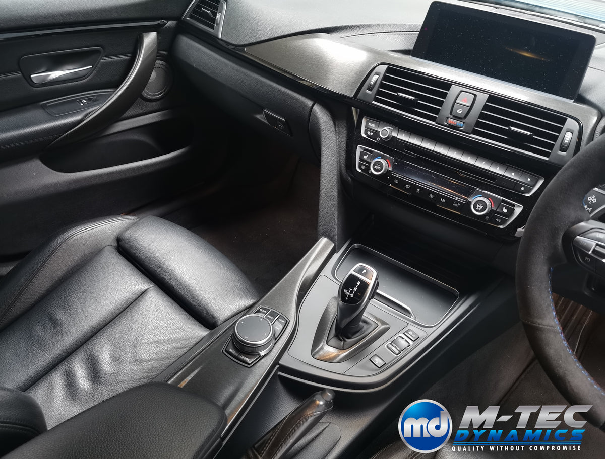 WRAPPING SERVICE - BMW F3X INTERIOR TRIM SET - BLACK BRUSHED ALUMINIUM - F30 F31 F32 F33 F36