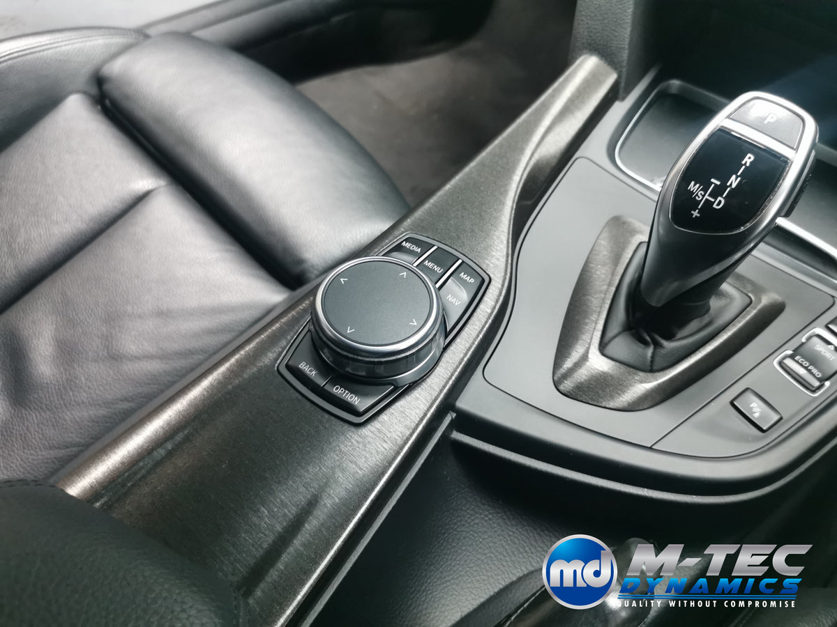 WRAPPING SERVICE - BMW F3X INTERIOR TRIM SET - BLACK BRUSHED ALUMINIUM - F30 F31 F32 F33 F36