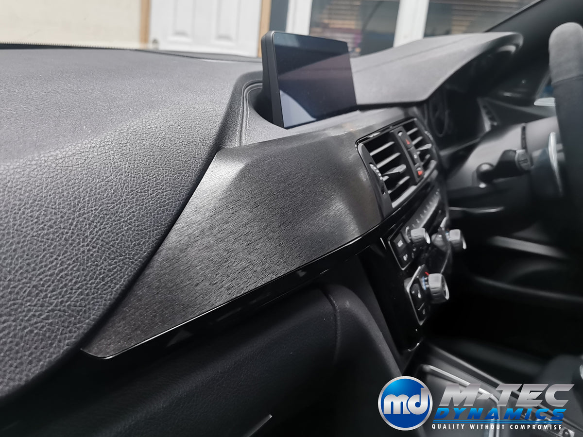 WRAPPING SERVICE - BMW F3X INTERIOR TRIM SET - BLACK BRUSHED ALUMINIUM - F30 F31 F32 F33 F36