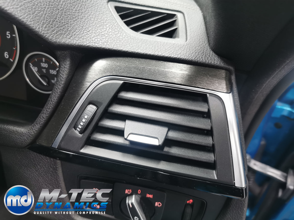 WRAPPING SERVICE - BMW F3X INTERIOR TRIM SET - BLACK BRUSHED ALUMINIUM - F30 F31 F32 F33 F36