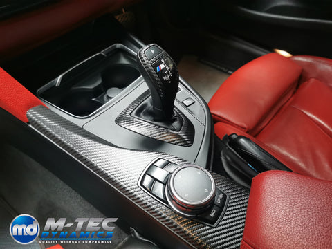 BMW F30 F31 F32 INTERIOR TRIM SET & SEAT BELT PACKAGE (COMPETITION) - DEEP TEXTURED GLOSSY CARBON (MTD-TEX)