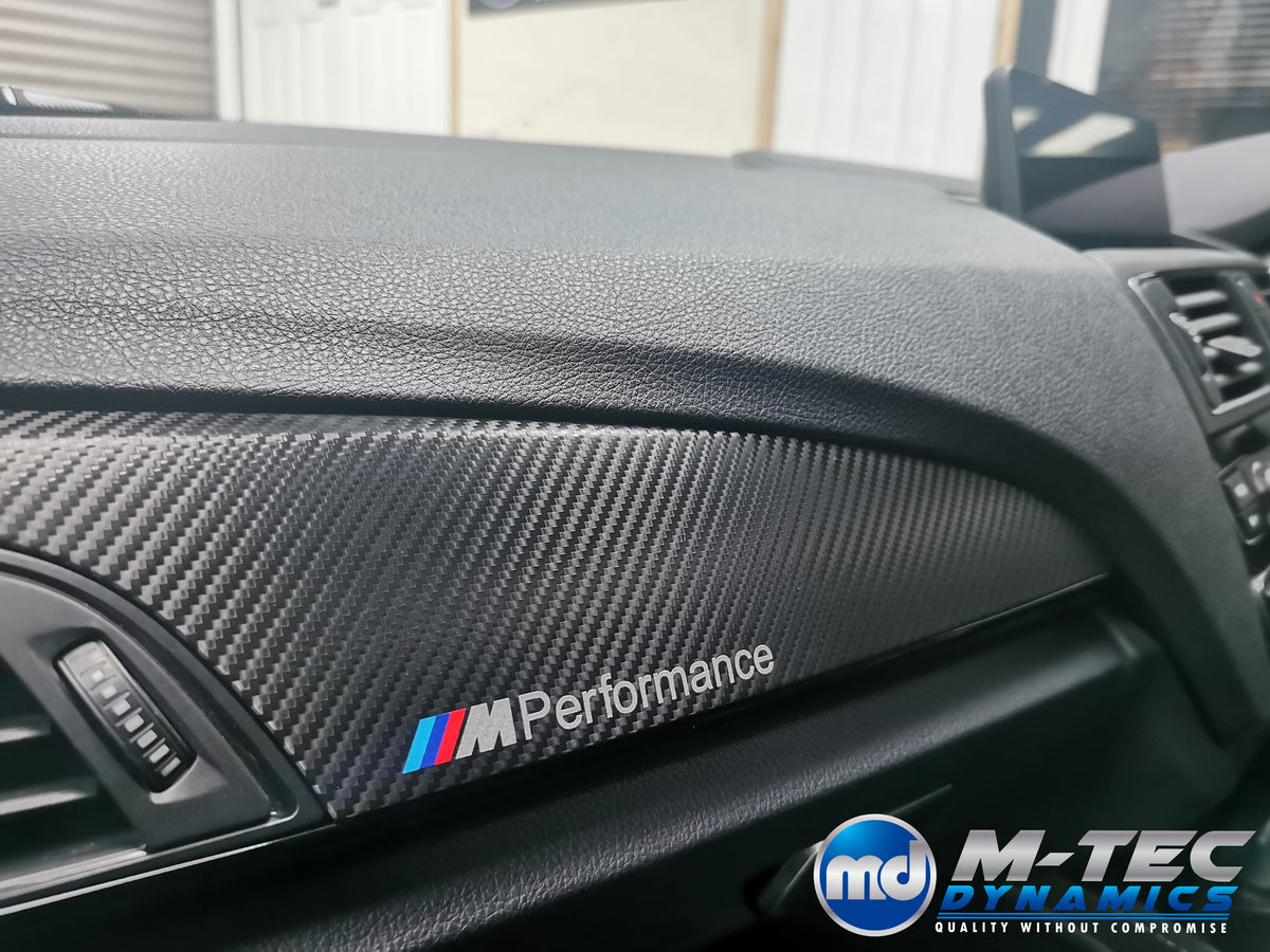 WRAPPING SERVICE - BMW F2X INTERIOR TRIM SET - TEXTURED CARBON / GLOSS BLACK ACCENT - F20 F21 F22 F23