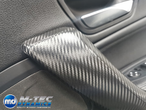 WRAPPING SERVICE - BMW F2X INTERIOR TRIM SET - DEEP TEXTURED GLOSSY CARBON / GLOSS BLACK ACCENT (MTD-TEX) - F20 F21 F22 F23