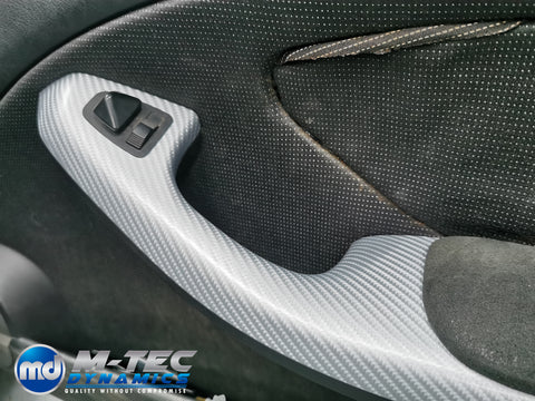 WRAPPING SERVICE - BMW E46 COUPE / CONVERTIBLE INTERIOR TRIM SET - SILVER CARBON