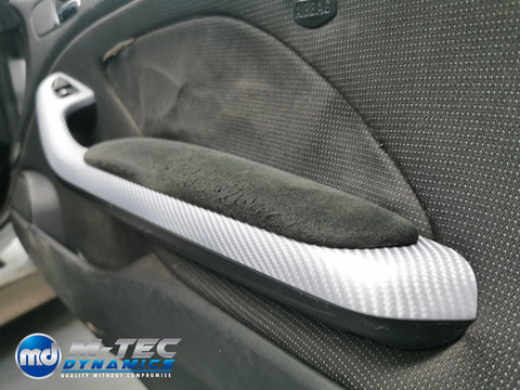 WRAPPING SERVICE - BMW E46 COUPE / CONVERTIBLE INTERIOR TRIM SET - SILVER CARBON