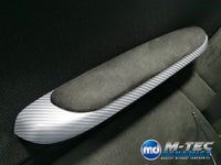REMOVAL, WRAP & REFIT SERVICE - BMW E46 COUPE / CONVERTIBLE INTERIOR TRIM SET - SILVER CARBON