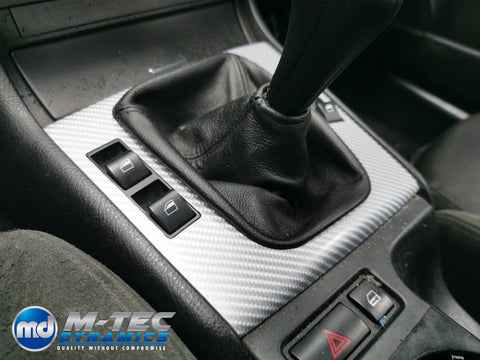 WRAPPING SERVICE - BMW E46 COUPE / CONVERTIBLE INTERIOR TRIM SET - SILVER CARBON