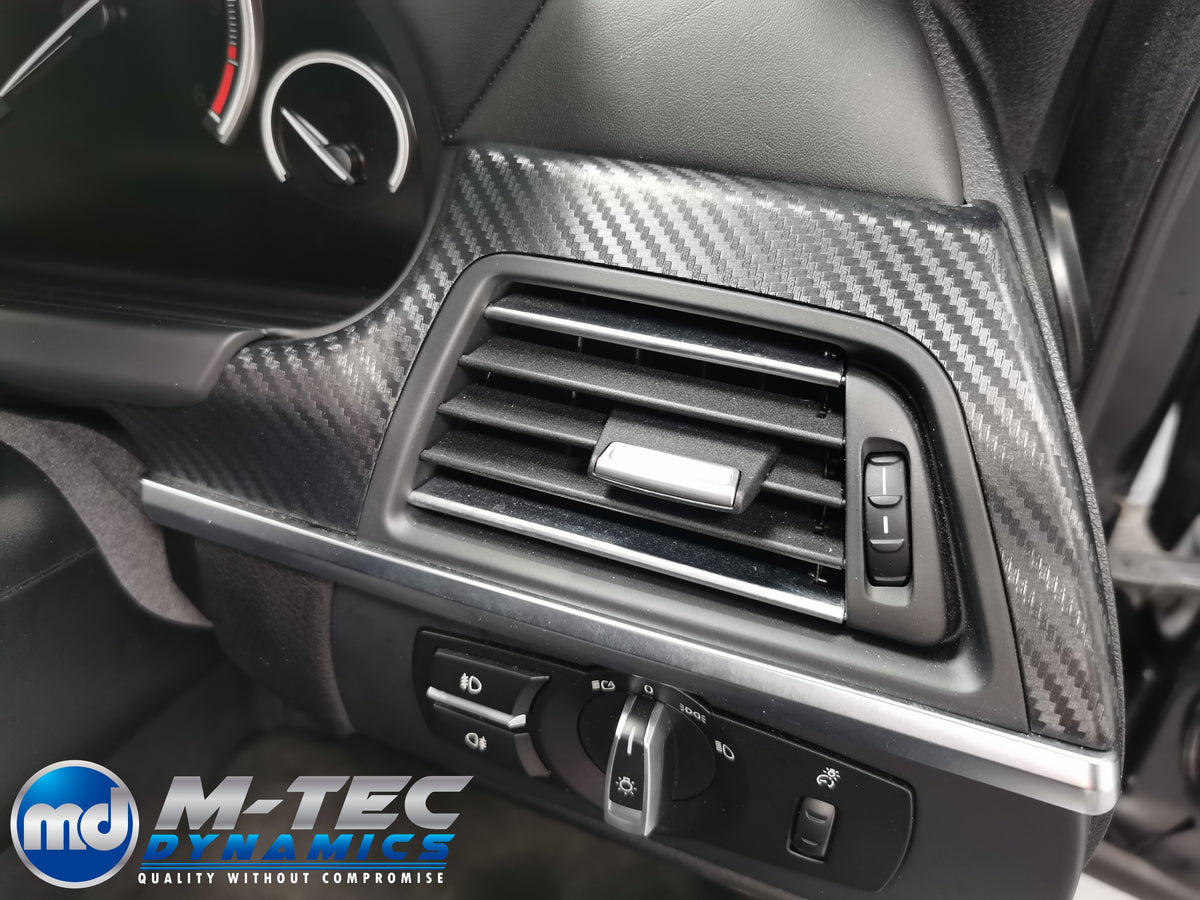 WRAPPING SERVICE - BMW 6-SERIES F06 GRAN COUPE INTERIOR TRIM SET - 3D CARBON
