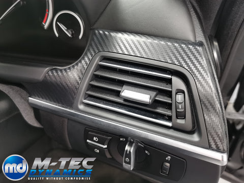 BMW 6-SERIES F06 GRAN COUPE INTERIOR TRIM SET WRAPPING SERVICE - 3D CARBON