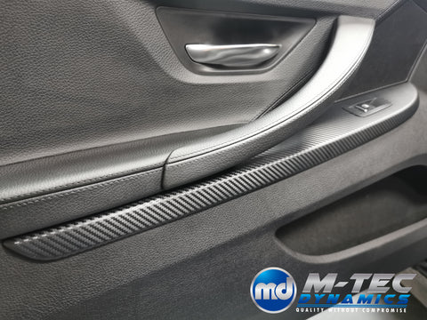 BMW 6-SERIES F06 GRAN COUPE INTERIOR TRIM SET WRAPPING SERVICE - 3D CARBON