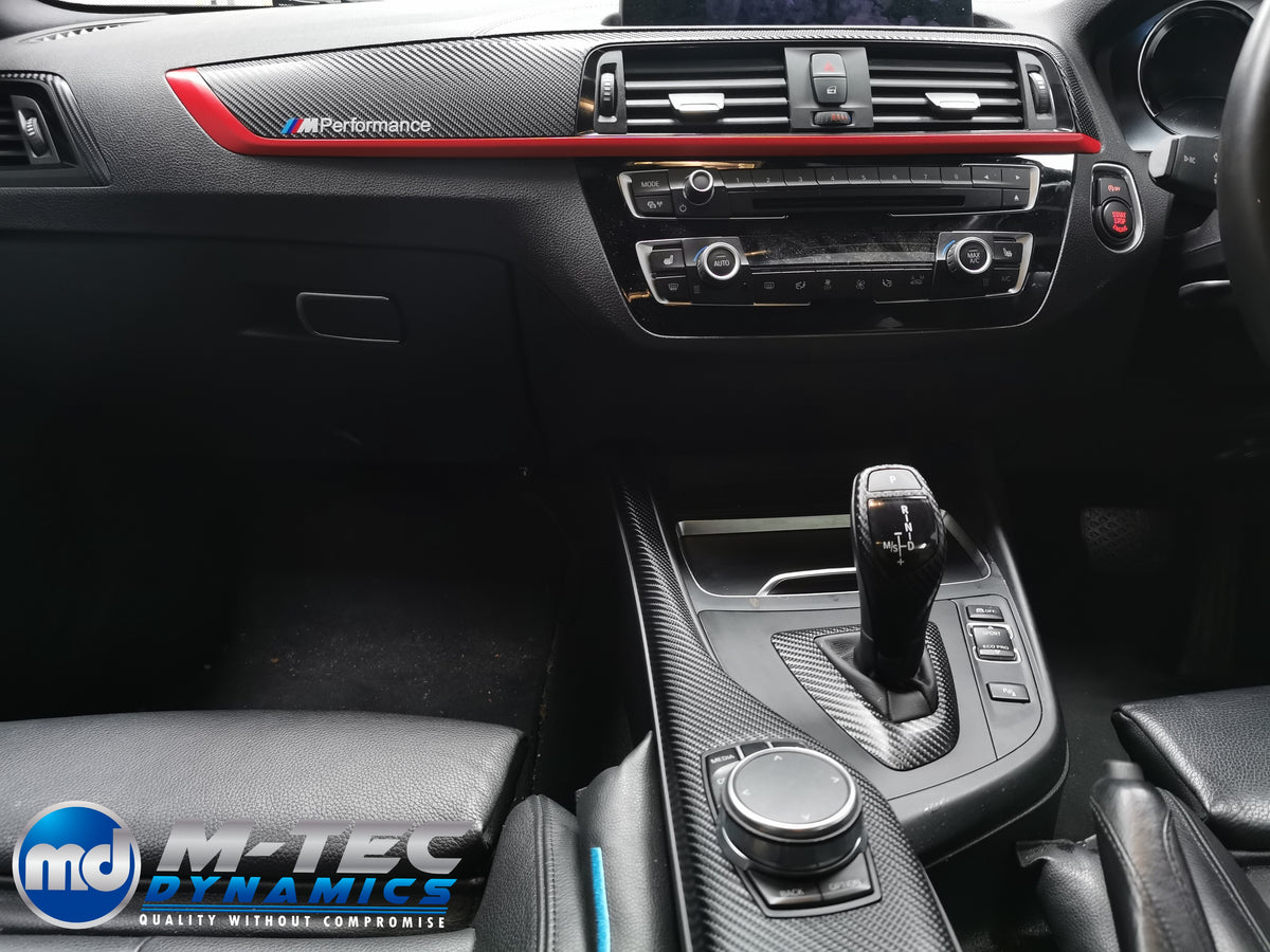 WRAPPING SERVICE - BMW F20 F21 F22 F23 LCI-2 CUSTOM INTERIOR TRIM SET - 4D CARBON / CUSTOM ACCENT TRIM