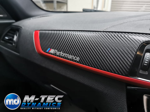 BMW F20 F21 F22 F23 LCI-2 CUSTOM INTERIOR TRIM SET - 4D CARBON / CUSTOM ACCENT TRIM - WRAPPING SERVICE