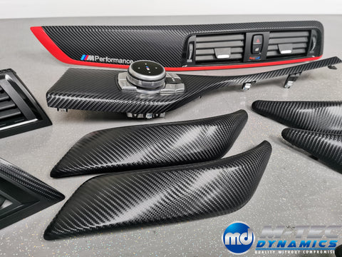 BMW F20 F21 F22 F23 LCI-2 CUSTOM INTERIOR TRIM SET - 4D CARBON / CUSTOM ACCENT TRIM - WRAPPING SERVICE