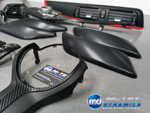 BMW F20 F21 F22 F23 LCI-2 CUSTOM INTERIOR TRIM SET - 4D CARBON / CUSTOM ACCENT TRIM - WRAPPING SERVICE